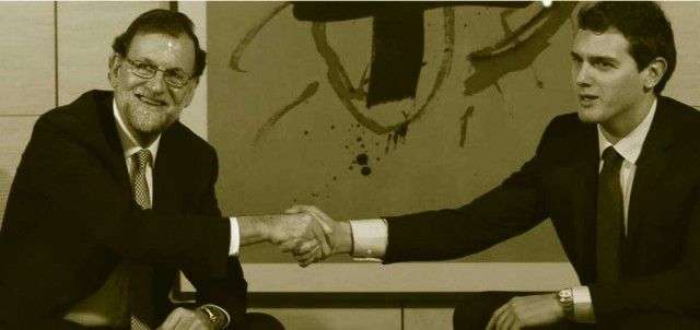 los pactos entre Rajoy y Alberte Rivera
